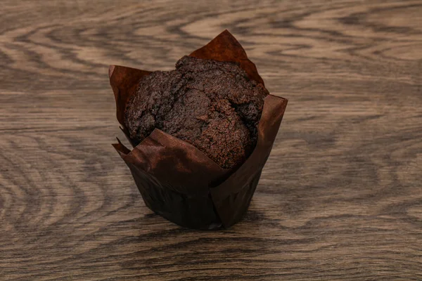 Smaklig Söt Choklad Muffin Snack Bageri — Stockfoto