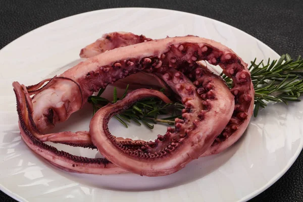 Tentáculos Saborosos Octopus Com Alecrim — Fotografia de Stock