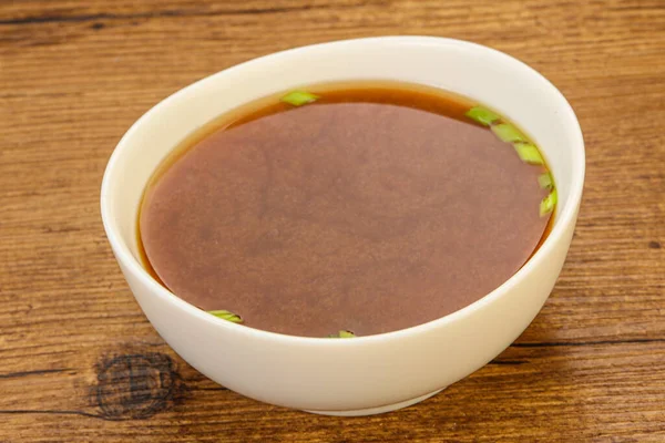 Japanese Tradtitional Miso Soup Tofu Cheese — Stock Photo, Image