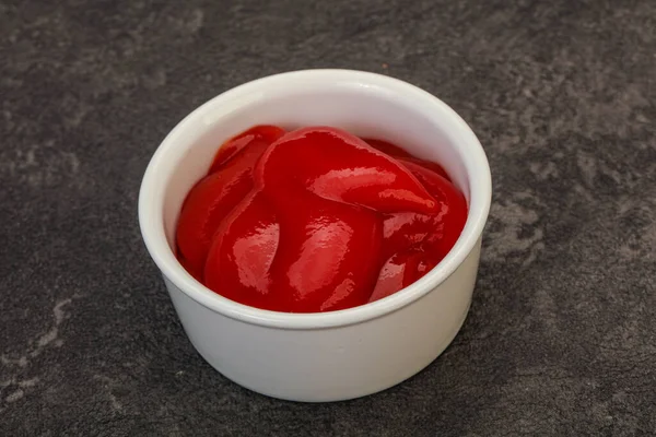 Tasty Tomato Ketchup Bowl — Stock Photo, Image