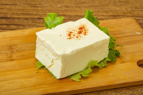 Queso Lácteo Feta Blando Tradicional Griego — Foto de Stock