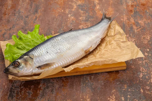 Peixe Arenque Salgado Pronto Para Comer — Fotografia de Stock