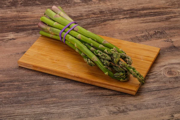 Vegan Cuisine Raw Asparagus Heap Cooking — Stock Photo, Image