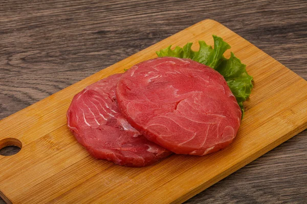 Bife Atum Cru Para Grelha — Fotografia de Stock