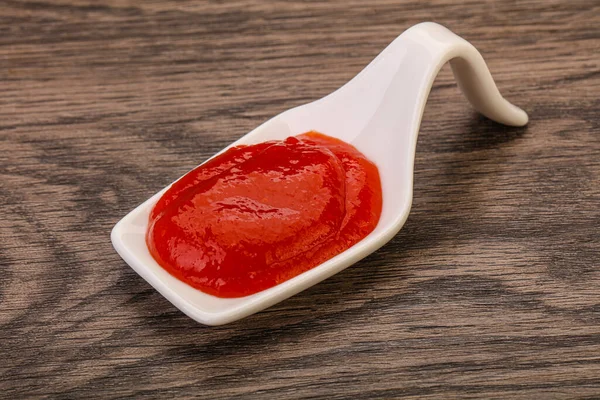 Mexican Hot Chili Sriracha Sauce Bowl — Stock Photo, Image