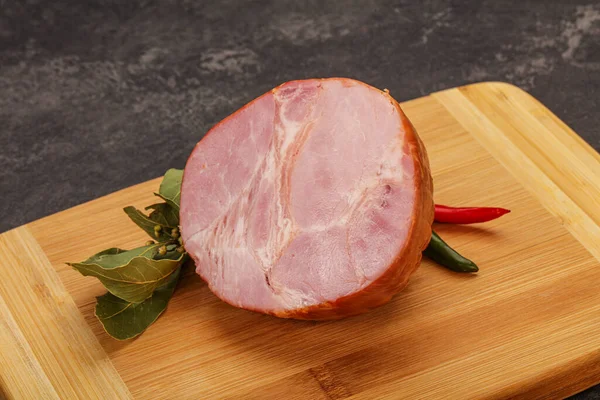 Ham Vágott Fórumon Felszolgált Babérlevél — Stock Fotó