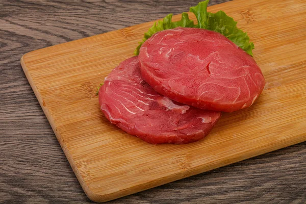 Bife Atum Cru Para Grelha — Fotografia de Stock