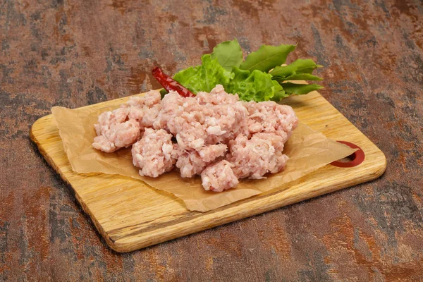 Hausgemachtes Schweinehackfleisch Zum Kochen Bereit — Stockfoto