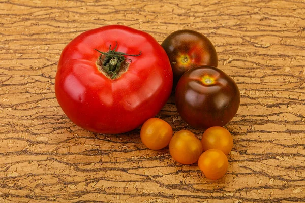 Mistura Madura Tomate Vermelho Amarelo Cumato — Fotografia de Stock