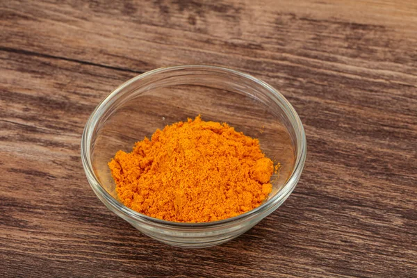 Tumeric Kurkumapulver Der Schüssel — Stockfoto