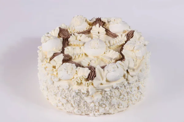 Dolce Torta Saporita Con Crema — Foto Stock