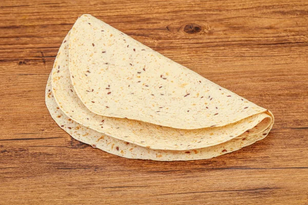 Mexikanska Köket Tortilla Tjockt Bröd Med Flingor — Stockfoto