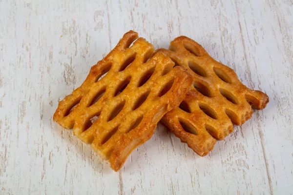 Delicioso Strudel Hojaldre Con — Foto de Stock