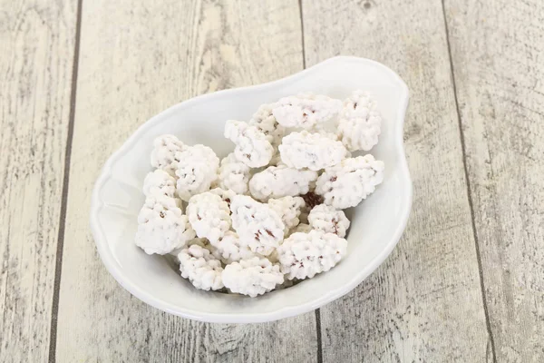 White Almond Candy Heap Bowl — Stock Photo, Image