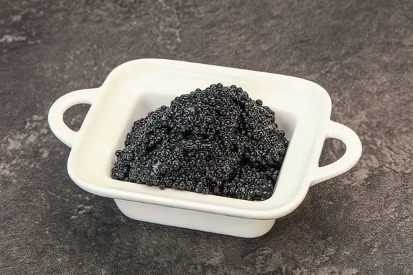Lujo Lucha Contra Pescado Caviar Negro Tazón —  Fotos de Stock