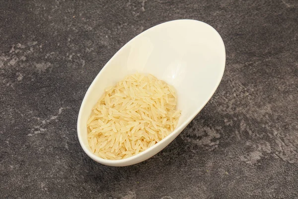Syrová Indická Rýže Basmati Misce — Stock fotografie