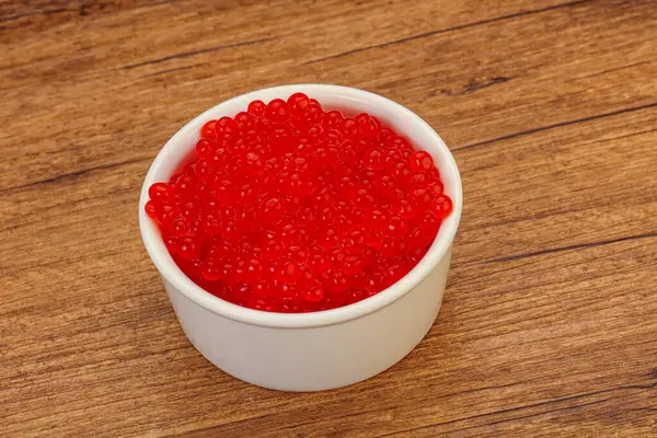 Luxury Red Salmon Caviar Bowl — Stock Photo, Image