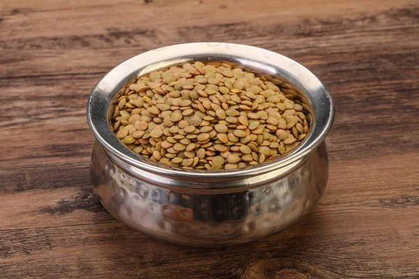 Vegan Cuisine Dry Lentil Heap Isolated — Stock Photo, Image