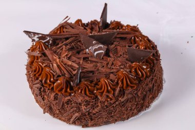 Kremalı lezzetli kek çikolatası.