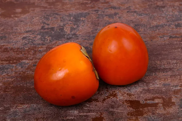 Sladké Chutné Rioe Persimmon Ovoce — Stock fotografie