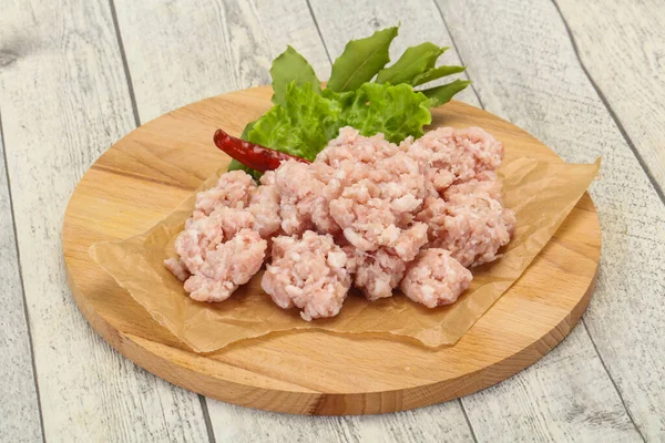 Hausgemachtes Schweinehackfleisch Zum Kochen Bereit — Stockfoto