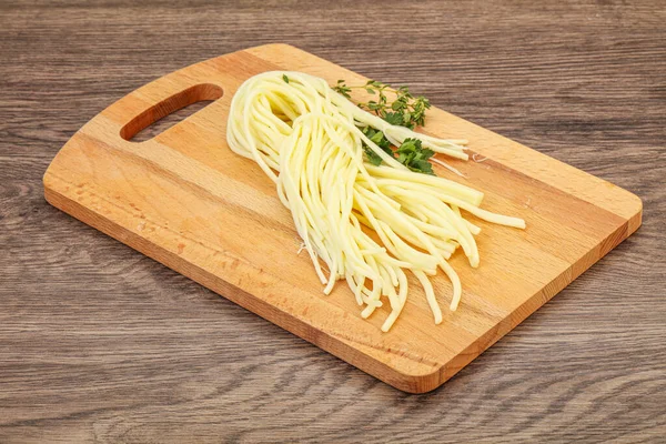 Chechil Spaghetti Ost Snack Bord - Stock-foto
