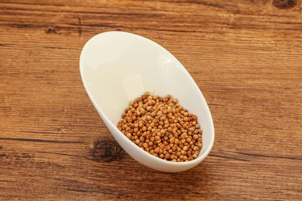 Dry Coriander Seeds Bowl — Stock Photo, Image