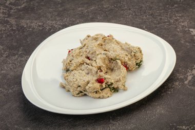 Vagan diyeti - granet tohumlu patlıcan mutabal