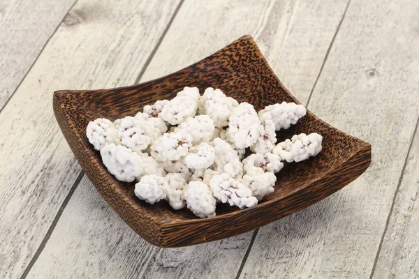 White Almond Candy Heap Bowl — Stock Photo, Image