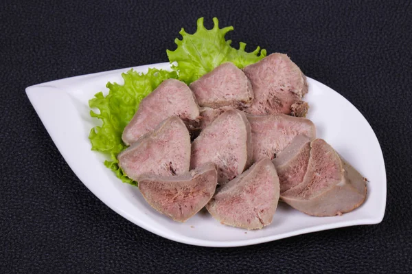 Gurmet Cerdo Lengua Bocadillo Aperitivo — Foto de Stock