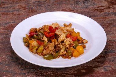 Asya mutfağı - Sebzeli kızarmış domuz eti