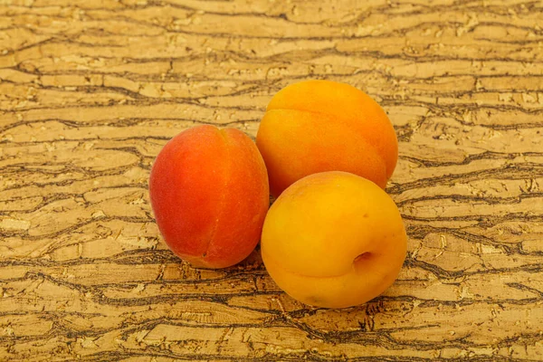 Doce Maduro Fresco Poucos Damascos Fruta — Fotografia de Stock