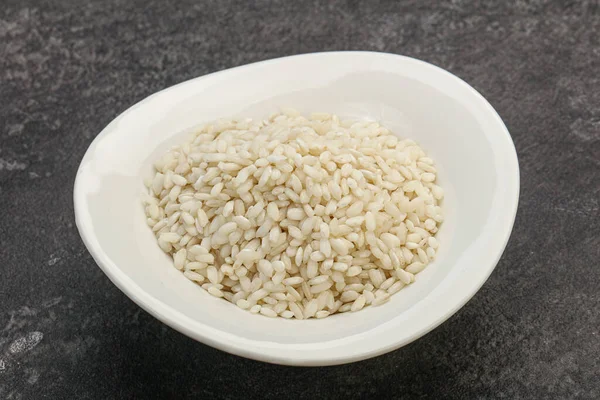 Raw Italian Arborio Rice Risotto — Stock Photo, Image