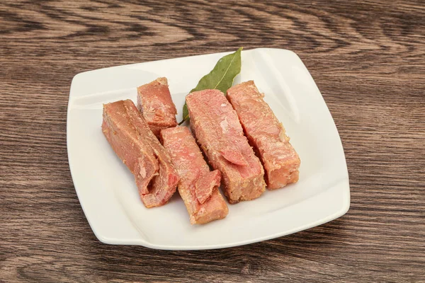 Canned Tuna Fish Snack Salad — Stock Photo, Image