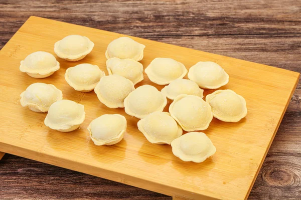 Dumplingar Rått Kött För Matlagning — Stockfoto