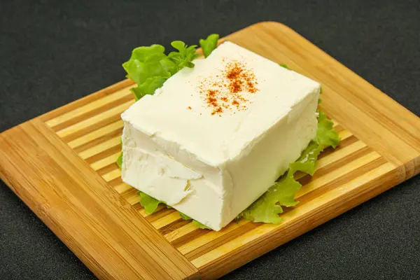 Queso Lácteo Feta Blando Tradicional Griego — Foto de Stock