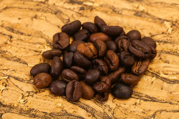 Grãos Café Torrados Prontos Para Cozinhar — Fotografia de Stock