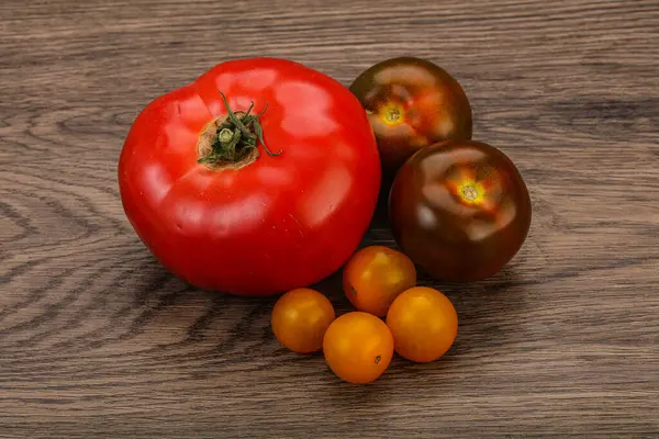 Mistura Madura Tomate Vermelho Amarelo Cumato — Fotografia de Stock