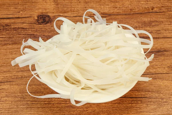 Gekochte Reisnudeln Zum Kochen Bereit — Stockfoto