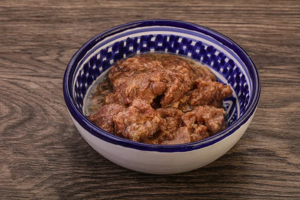 Gurmet Venison Stew Spices Bowl — Stock Photo, Image