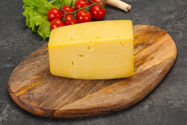 Swiss Hard Giallo Gustoso Mattone Formaggio — Foto Stock