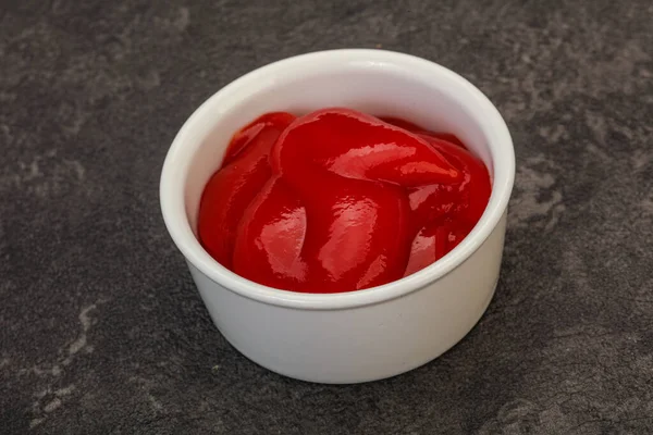 Lekkere Tomaat Ketchup Kom — Stockfoto