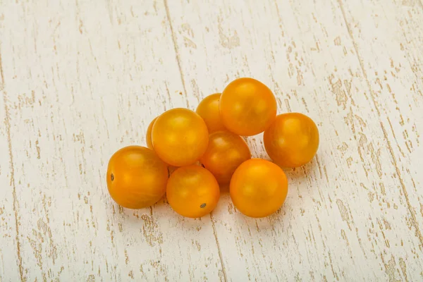 Savoureuse Tomate Cerise Jaune Fraîche Tas — Photo