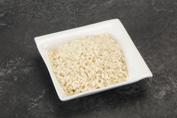 Rauwe Arborio Rijst Voor Italiaanse Risotto — Stockfoto