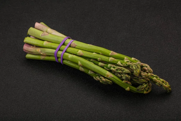 Vegan Cuisine Raw Asparagus Heap Cooking — Stock Photo, Image