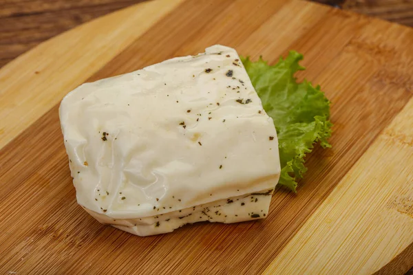 Queso Halloumi Griego Con Menta Para Asar — Foto de Stock