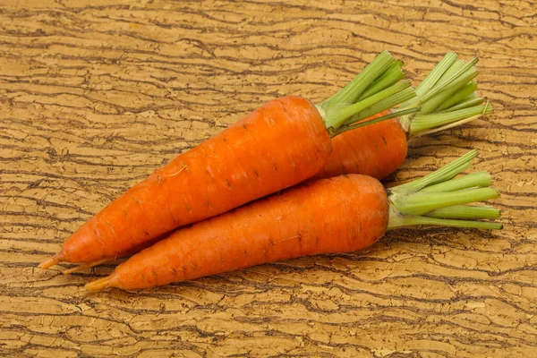Three Young Fresh Ripe Carrots — Stock Photo, Image