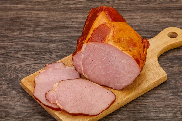 Geräucherter Schweinelöwe Mit Gewürzen Und Kräutern — Stockfoto