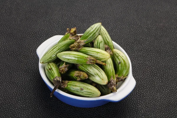 Green Asian Eggplant Bowl — Stock Photo, Image