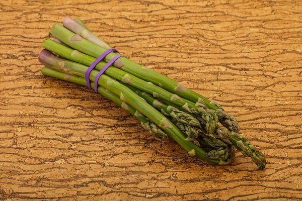 Vegan Cuisine Raw Asparagus Heap Cooking — Stock Photo, Image